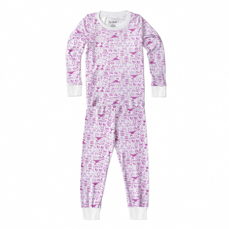 Joy Street Kids Martha's Vineyard Pajamas, purple