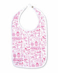 Pink San Francisco Baby Bib