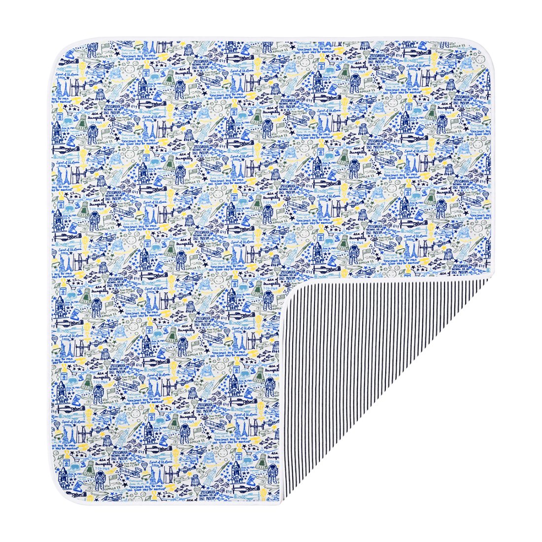 Joy Street Kids Smithsonian Air & Space Museum baby blanket