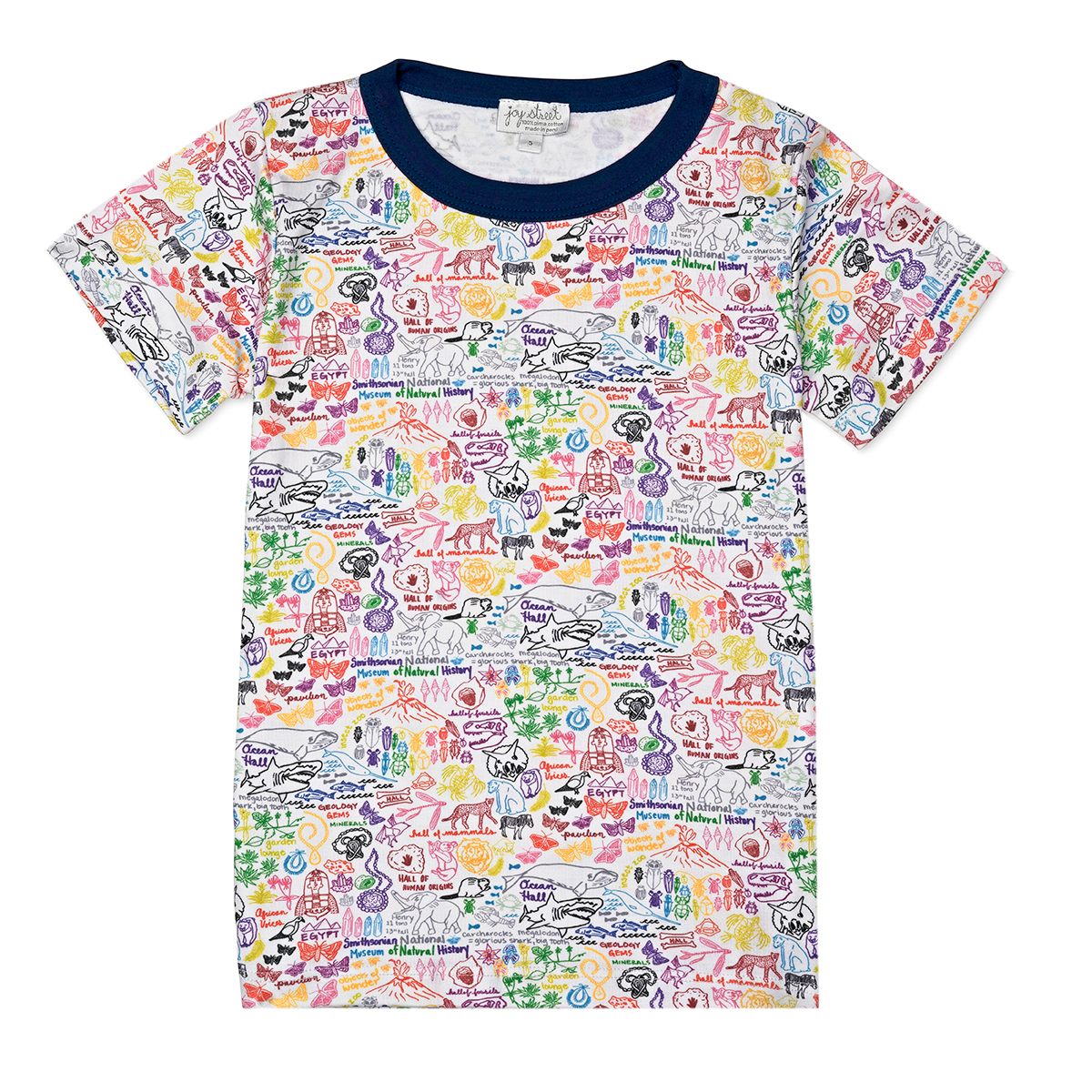 Joy Street Kids Smithsonian Natural History Museum Tee, multi