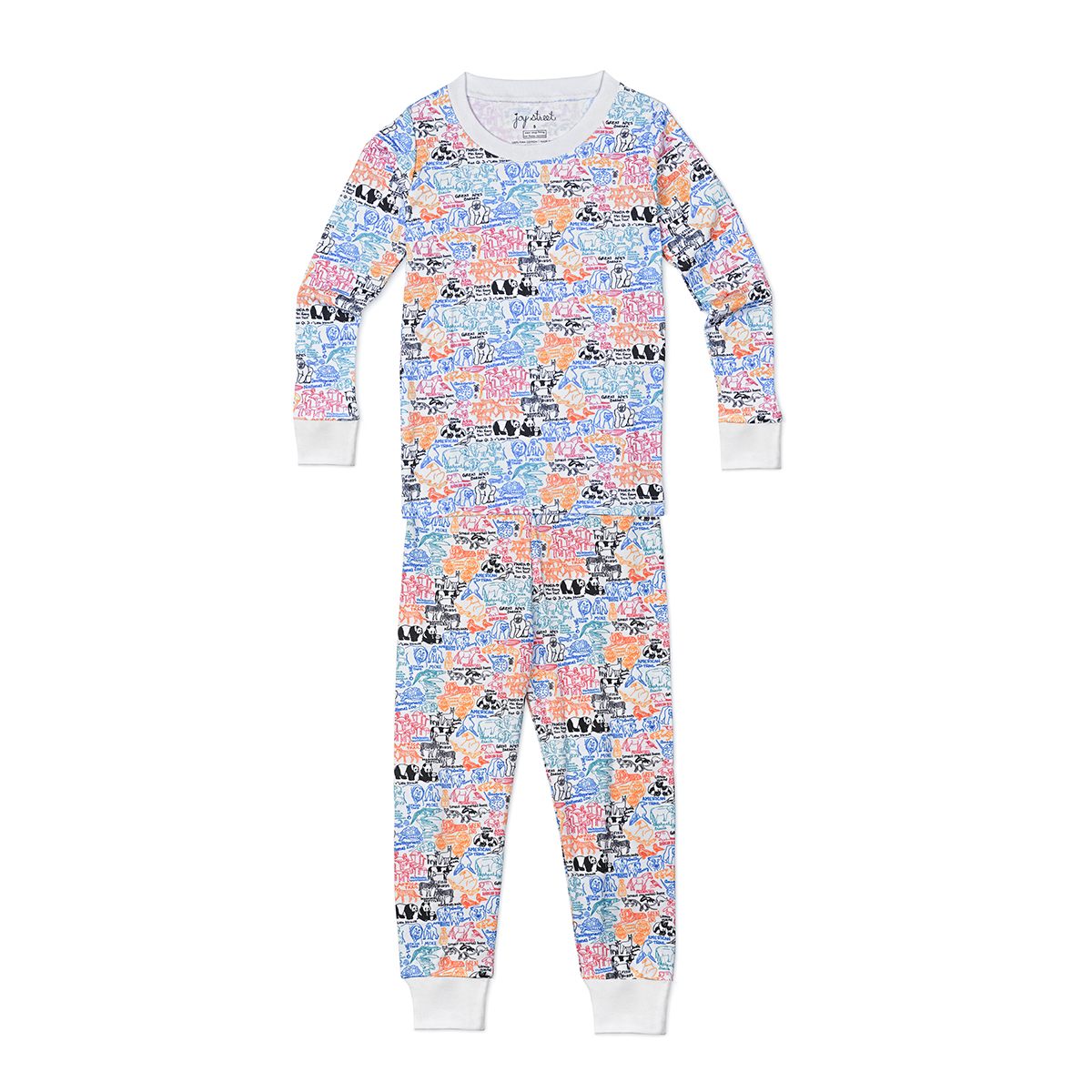 Joy Street Kids Smithsonian National Zoo Pajamas, multi