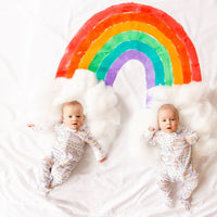 Joy Street Kids Rainbow Zip Baby Onesie