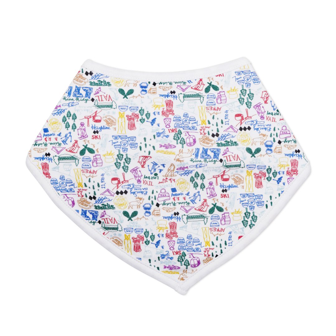 Joy Street Kids Vail Print Baby Bib, Multi